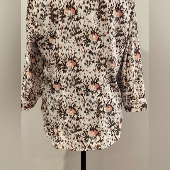 White Stag S Women's Abstract Print Button-Down Shirt 635 - Picture 6 of 8